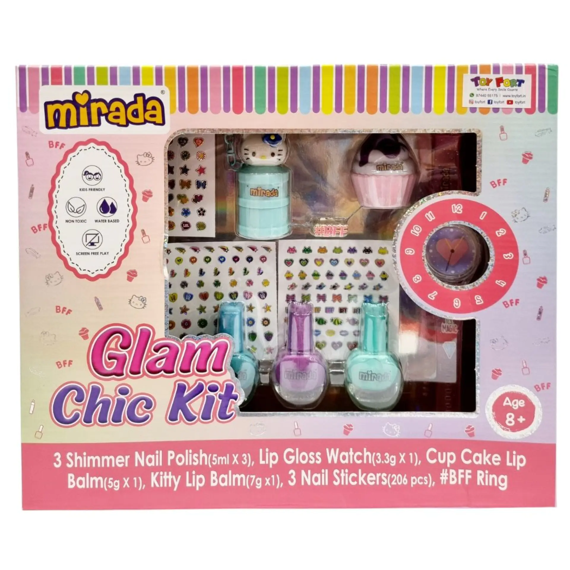 Mirada Glam Chic Kit fashion play set for kids, Mirada Glam Chic Kit pretend beauty toy, Mirada Glam Chic Kit glam accessories kit, Mirada Glam Chic Kit creative play kit for children