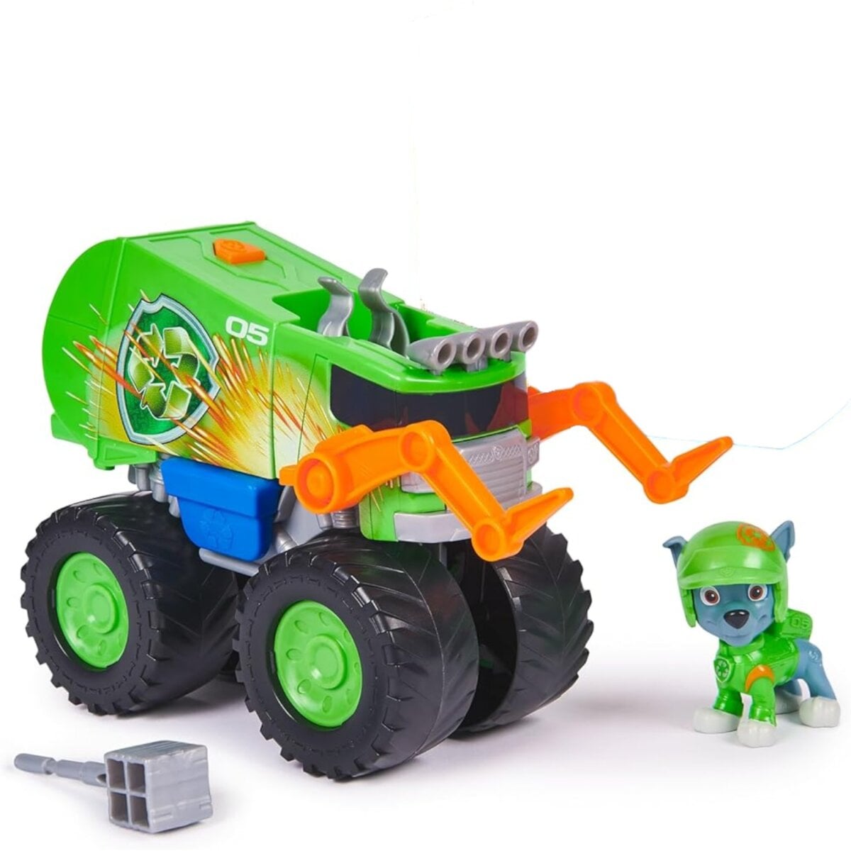 Paw Patrol Rescue Wheels Rocky’s Recycle Truck toy, Paw Patrol Rescue Wheels Rocky’s Recycle Truck action figure playset, Paw Patrol Rescue Wheels Rocky’s Recycle Truck for kids, Paw Patrol Rescue Wheels Rocky’s Recycle Truck adventure toy