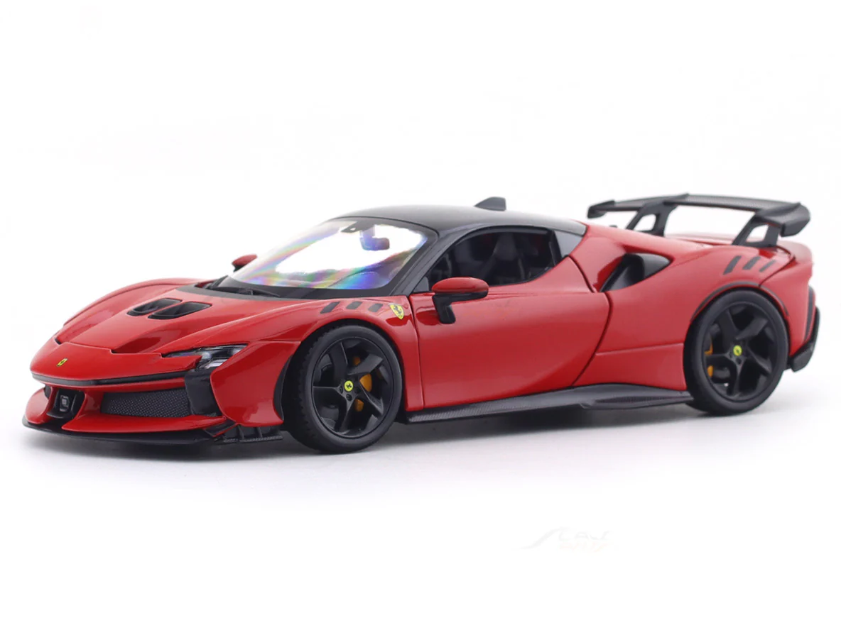 Ferrari SF90 XX Stradale 1:24 Bburago Licensed Diecast Scale Model Car with Acrylic Cover display model, Ferrari SF90 XX Stradale 1:24 Bburago Licensed Diecast Scale Model Car with Acrylic Cover collectible, Ferrari SF90 XX Stradale 1:24 Bburago Licensed Diecast Scale Model Car with Acrylic Cover toy