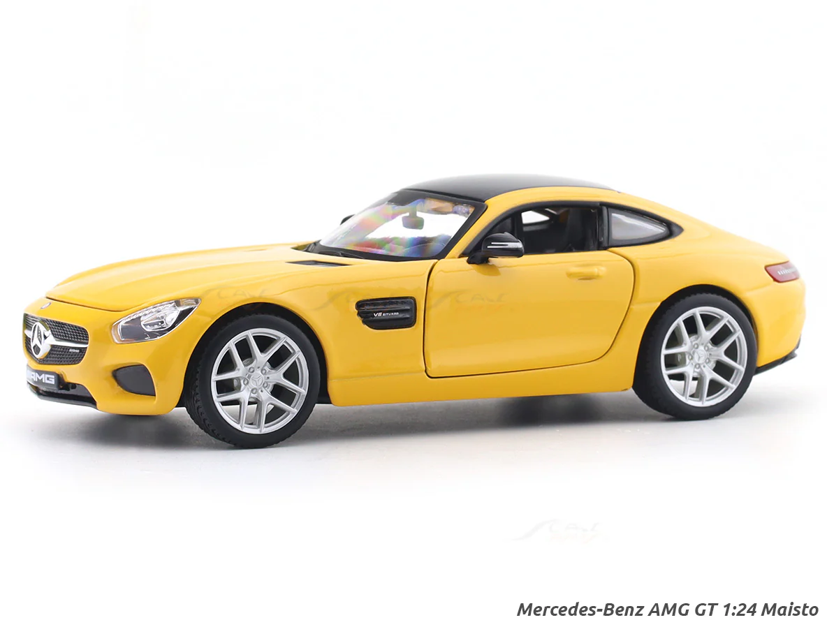 Mercedes-Benz AMG GT yellow 1:24 Maisto with Acrylic Case Licensed Diecast Scale Model Car Collectible display model, Mercedes-Benz AMG GT yellow 1:24 Maisto with Acrylic Case Licensed Diecast Scale Model Car Collectible toy car, Mercedes-Benz AMG GT yellow 1:24 Maisto with Acrylic Case Licensed Diecast Scale Model Car Collectible collector edition