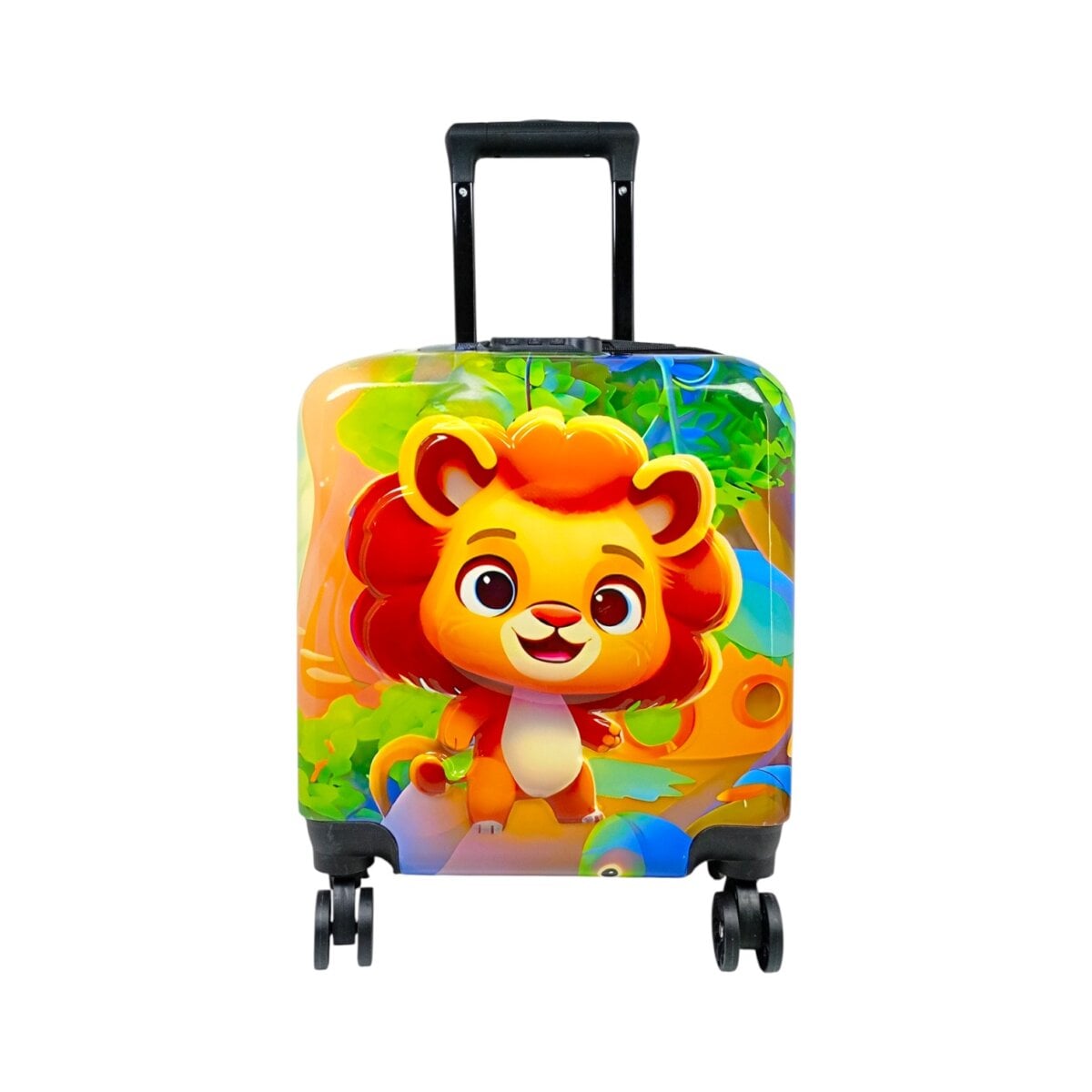 3D Face Cartoon Trolley Case for Kids – Amazing Hard Shell Rolling Travel Suitcase with Smooth Wheels, Cute Children Luggage for Travel and Storage
