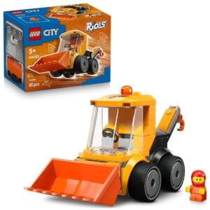LEGO City Rides – Construction Loader 60483 | Fun Mini Construction Toy with Worker Minifigure for Creative Building and Role Play for Kids 5+ Years