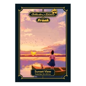 Frank Sunset View 300 Pieces Jigsaw Puzzle Collector’s Edition – Amazing Travel-Friendly Focus and Memory Building Puzzle Game for Kids 9+ Years