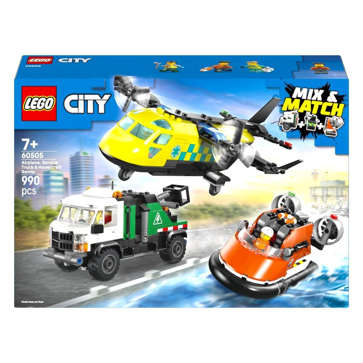 Lego City Airplane Service Truck Hovercraft Remix 60505 Blocks Play Set 6 Lego City Airplane Service Truck And Hovercraft Remix 60505 Blocks Play Set | Ultimate Emergency Vehicles Building Blocks Set For 7+ Years Lego City Airplane Service Truck And Hovercraft Remix 60505 Blocks Play Set | Ultimate Emergency Vehicles Building Blocks Set For 7+ Years Image 6