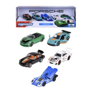 Majorette Porsche Racer Toy Cars Ultimate Fun Gift Set with Opening Parts, Suspension And Interior Details for Kids 3+ Collectible Play