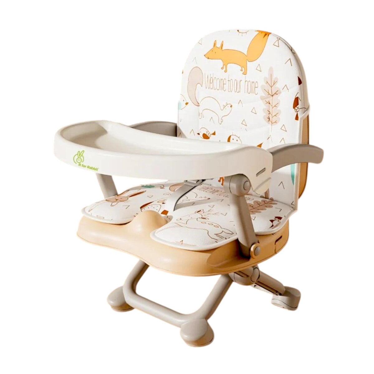 R For Rabbit Candy Pop Booster Chair – Amazing Lightweight Adjustable Feeding Chair for Babies And Toddlers 6+ Months, Travel Friendly with Safety Harness