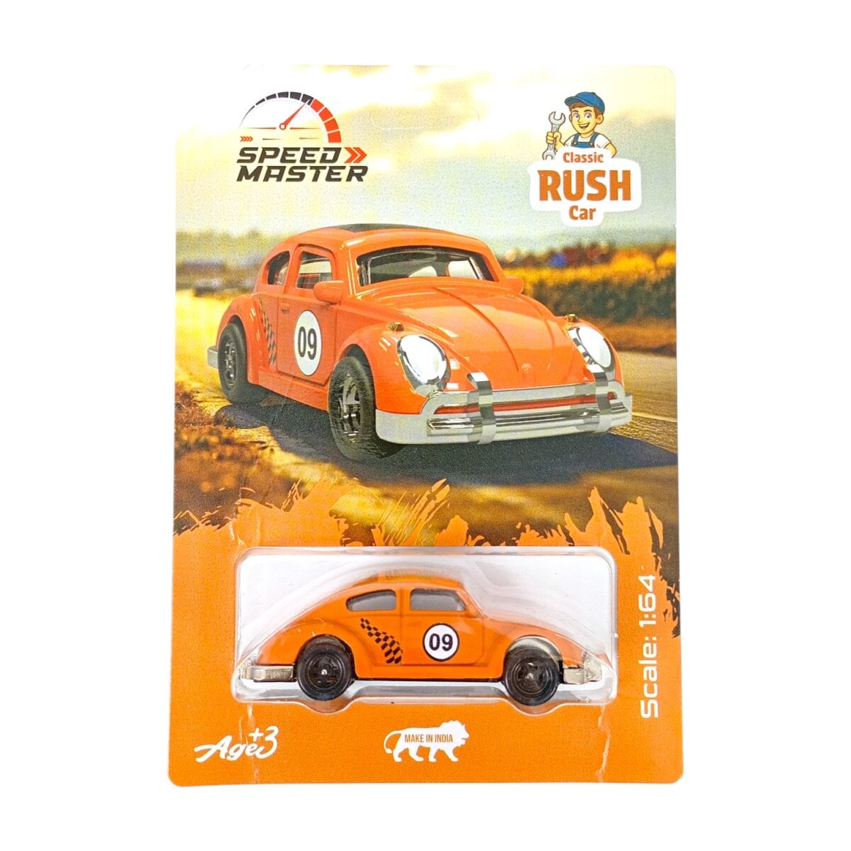 Ratna’s 1:64 Scale Speed Master Classic Rush Car, diecast toy for kids, 1:64 scale diecast vehicle for collectors, mini diecast car for kids, Speed Master Classic Rush car