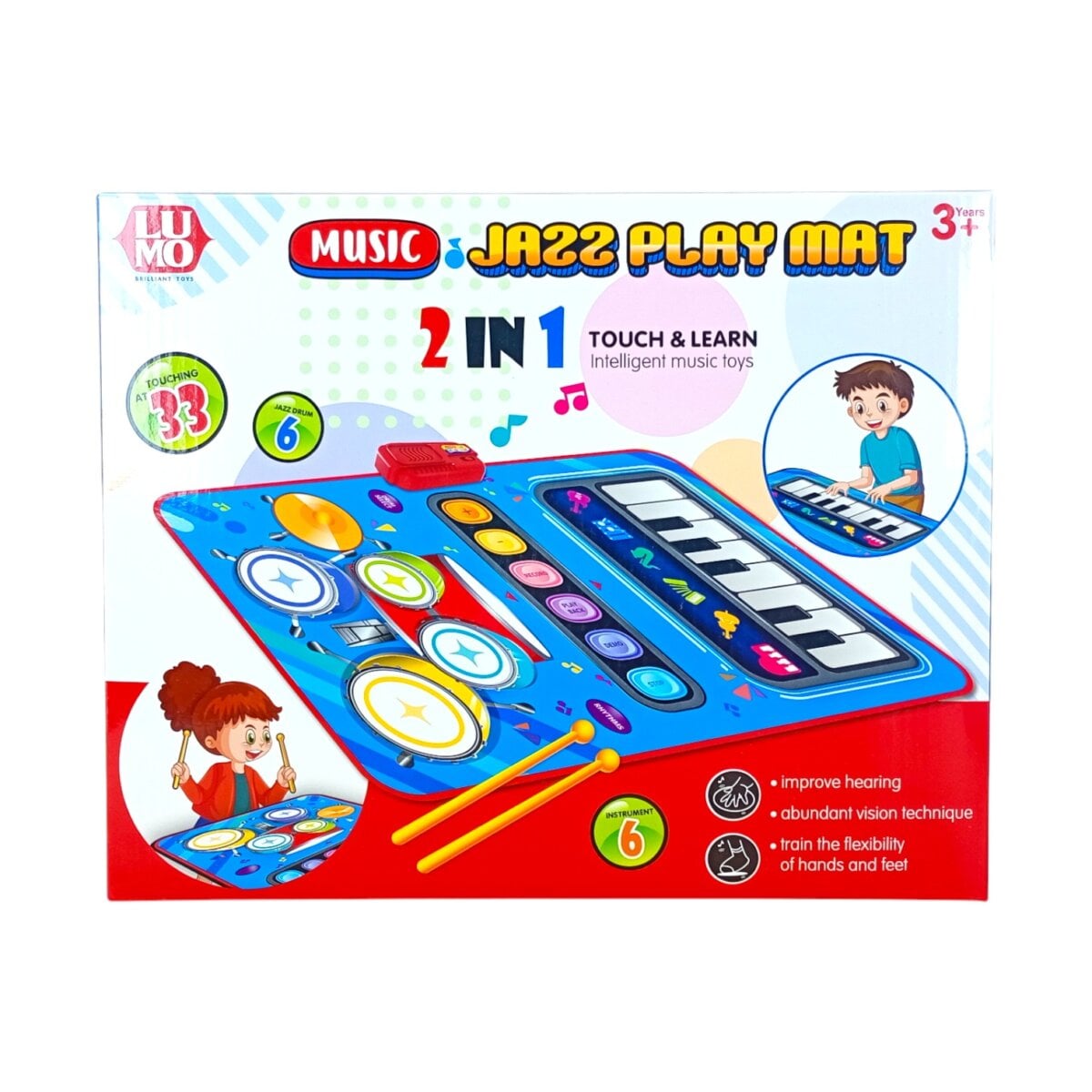 2 In 1 Touch And Learn Jazz Play Mat