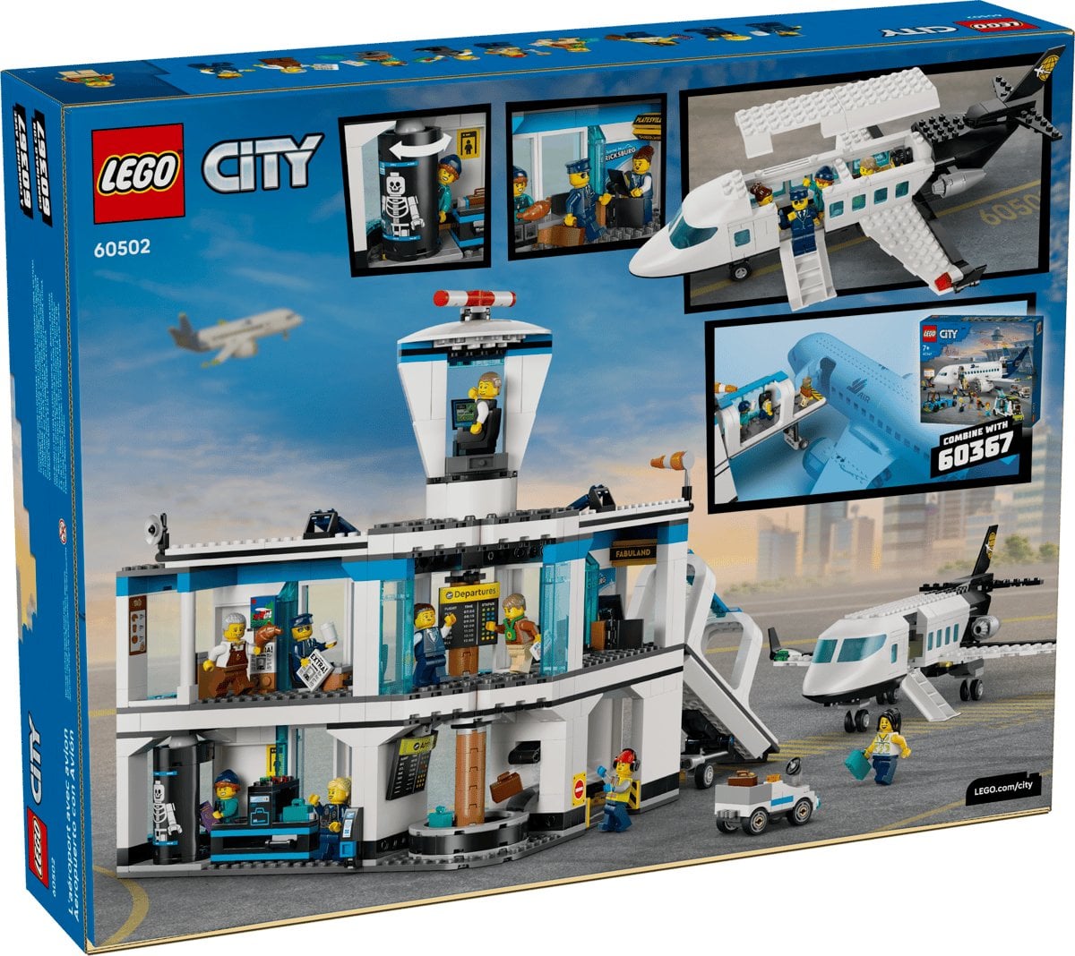 Lego City 60502 Airport With Airplane 887 Pcs Ultimate Building