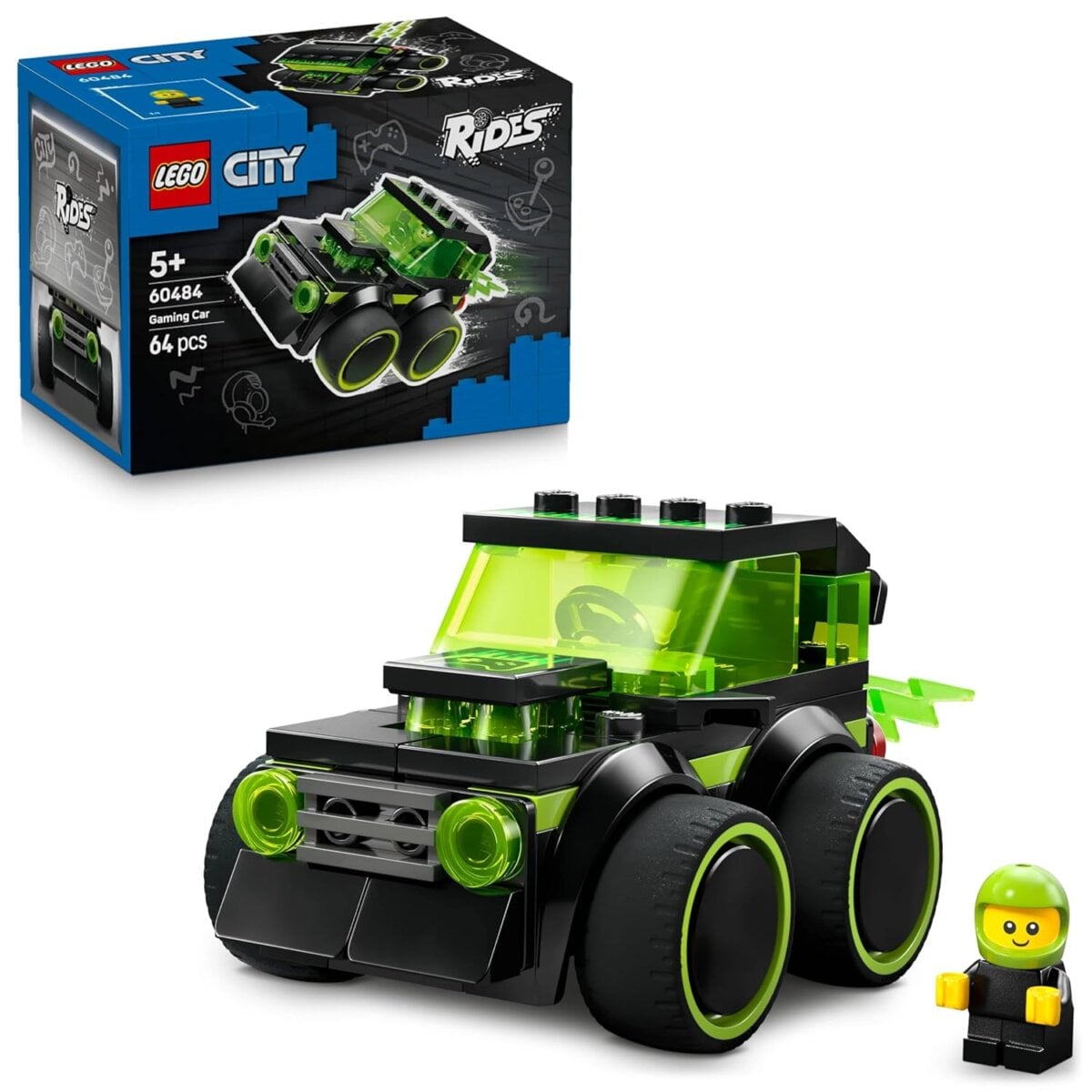 Lego City 60484 Rides Gaming Car 64 Pcs