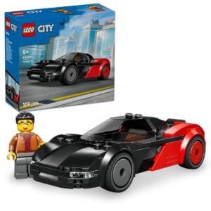 Lego City 60486 EV Supercar 109 Pcs, Lego City EV Supercar building set, Lego electric car toy for 5+ years, Lego City racing car set, EV supercar toy for kids