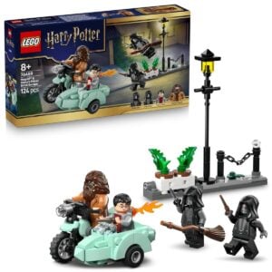 Lego Harry Potter 76459 Hagrid And Harry's Privet Drive Escape 124 Pcs | Magical Adventure Building Set for 8+ Year Kids with Flying Motorbike Action
