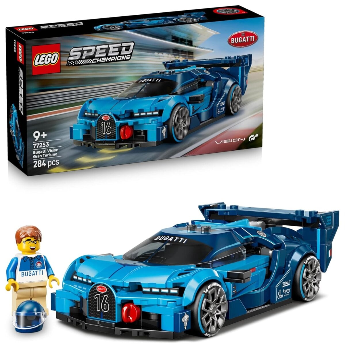 Lego Speed Champions 77253 Bugatti Vision Gran Turismo 284 Pcs 9+Year