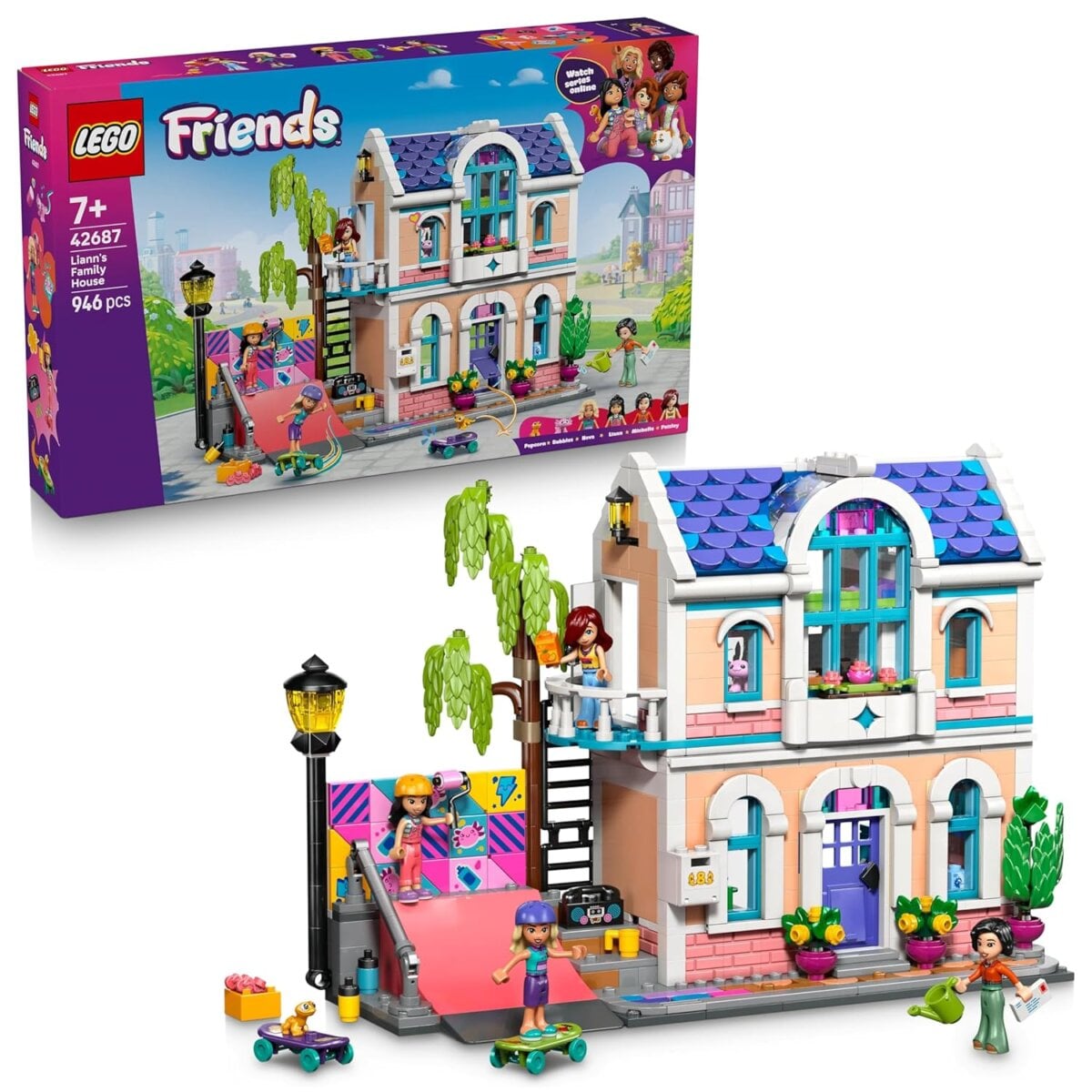 Lego Friends 42687 Liann'S Family House 946 Pcs | Amazing Creative Building Set for 7+ Year Kids with Detailed Rooms Accessories