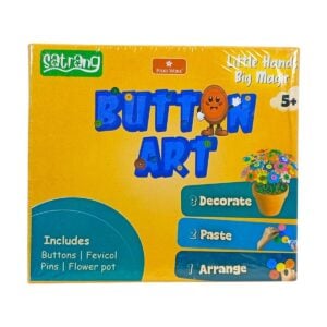Folks Work Button Art | Little Hands Big Magic Decorate , Paste , Arrange For Kids | 5+ Years – Amazing Creative Art And Craft Activity Toy for Young Artists