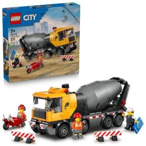 Lego City Cement Mixer 371 Pcs 60478 Amazing Construction Truck Set for Creative Building Play, Kids 7+ LEGO Bricks Toy