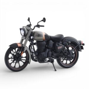 Maisto 1:12 Scale Die Cast Royal Enfield Classic 350 Gun Grey Bike Ultimate Collectible Model Motorcycle for Kids and Collectors | 14+ Years