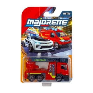 Majorette Rescue Fire Brigade Truck Ultimate Die-Cast Scale Model Emergency Vehicle Toy for Kids 3+ with Fun Role Play Features