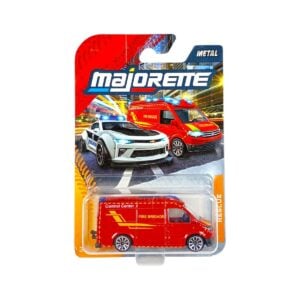 Majorette Rescue Fire Brigade Van Ultimate Die-Cast Scale Model Emergency Vehicle Toy for Kids 3+ with Free Wheels Role Play Fun