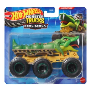 Matel Hotwheels 1:64 Scale Die-Cast Monster Trucks Big Rigs Ultimate 6 Wheel Toy Truck with Heavy Duty Build and High Impact Play for Kids 3+ Years