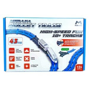 Mirana Bullet Train: High-Speed Fun Toy for Toddlers | 10+ Tracks And Auto Diverter Switch | Age: 12+ Months