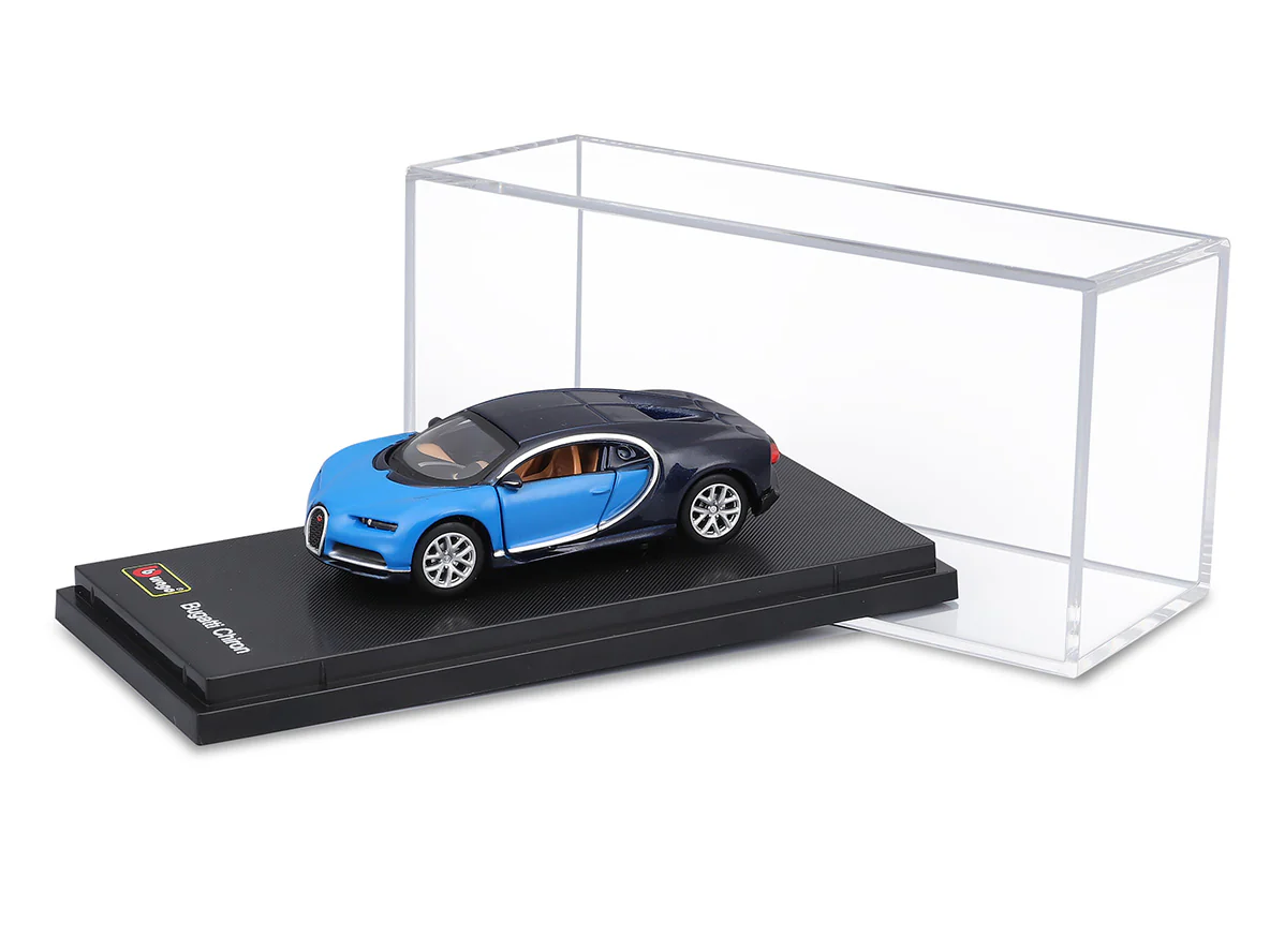 Bugatti Chiron Blue 1:64 Bburago Licensed Diecast Scale Model Car collectible, Bugatti Chiron Blue 1:64 Bburago diecast supercar model, Bugatti Chiron Blue 1:64 Bburago scale car for kids