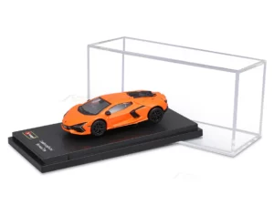 Lamborghini Revuelto Orange 1:64 Bburago Licensed Diecast Scale Model Car Collectible – Ultimate Metal Supercar Toy for Kids & Collectors