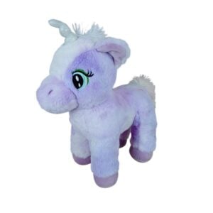 Mirada Plush 32cm Stuffed Purple Unicorn Soft Toy for Girls/Kids | Fun Glittery Plush with Sparkling Horn