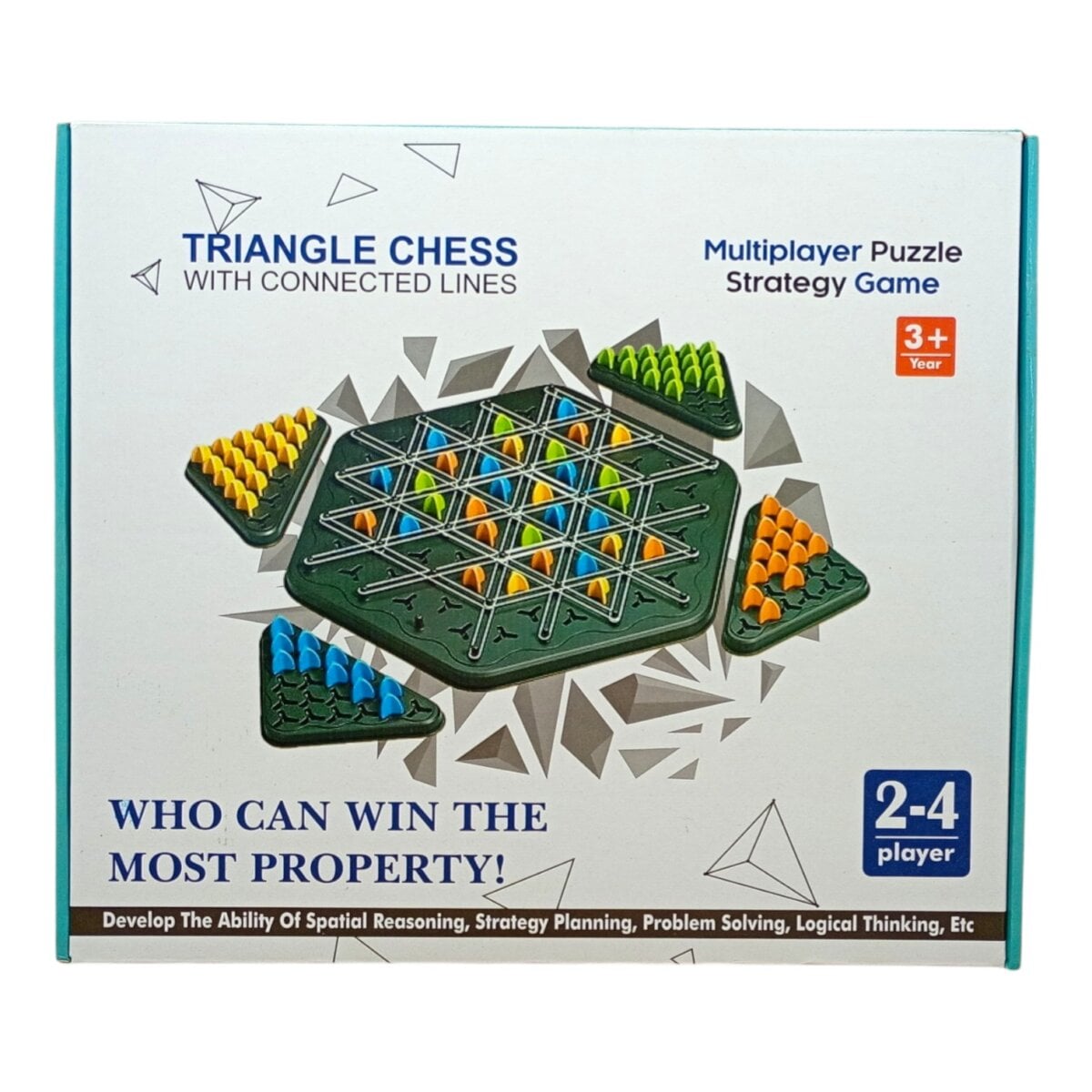 Triangle Chess Game for kids, Rubber Band Game for Kids educational toy, Interactive Chess Set for children, Triangle Chess Brain Teaser, Fun family board game for kids, Puzzle toy for kids
