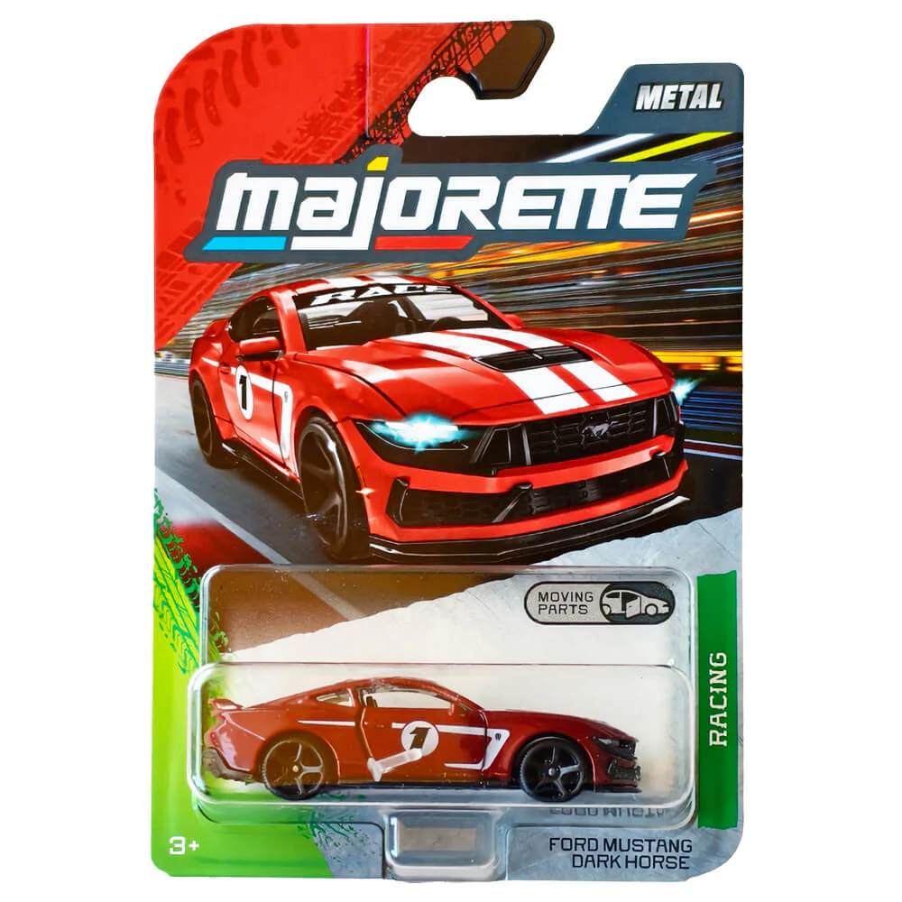 Majorette 1:64 Scale Racing Premium Ford Mustang Dark Horse Die-Cast Car – Ultimate Collectible Toy for Kids And Car Enthusiasts
