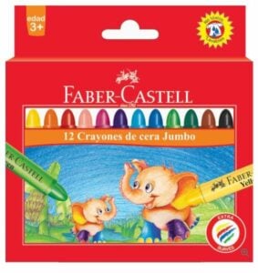 faber-castell jumbo wax crayon set, jumbo wax crayons for kids, kids art supplies, non-toxic crayons for children, colorful wax crayons for kids, creative crayons for toddlers, jumbo crayon set for preschoolers