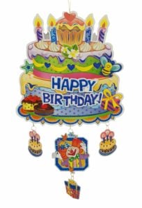 Happy Birthday Hanging 3D Poster – Fun And Amazing Festive Wall Decor for Birthday Parties, Home Celebrations And Photo Backdrops