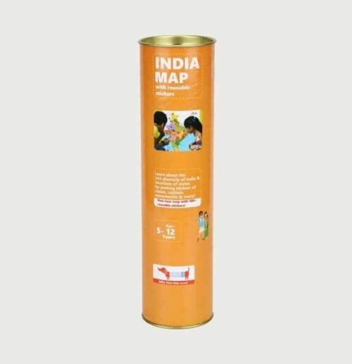 CocoMoco Kids India Map with Stickers | Interactive and Learning Map For Kid s| 5+Years