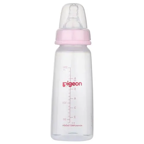 40137546 3 pigeon baby peristaltic nursing bottle kpp with 2 nipple medium pink 1