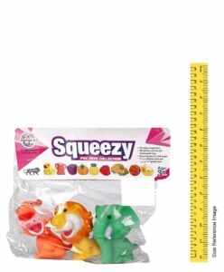 RATNA'S Squeezy Animal 3 PC Fun Bath Time Toy Set for Toddlers and Kids, Soft Squeeze Animals for Sensory Play, Safe Material