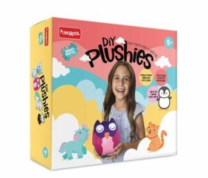Funskool Handycrafts DIY Plushies Soft Toy Maker Kit | Make Your Own Stuffed Animal  Art And Craft Kit For Kids | 5+Years