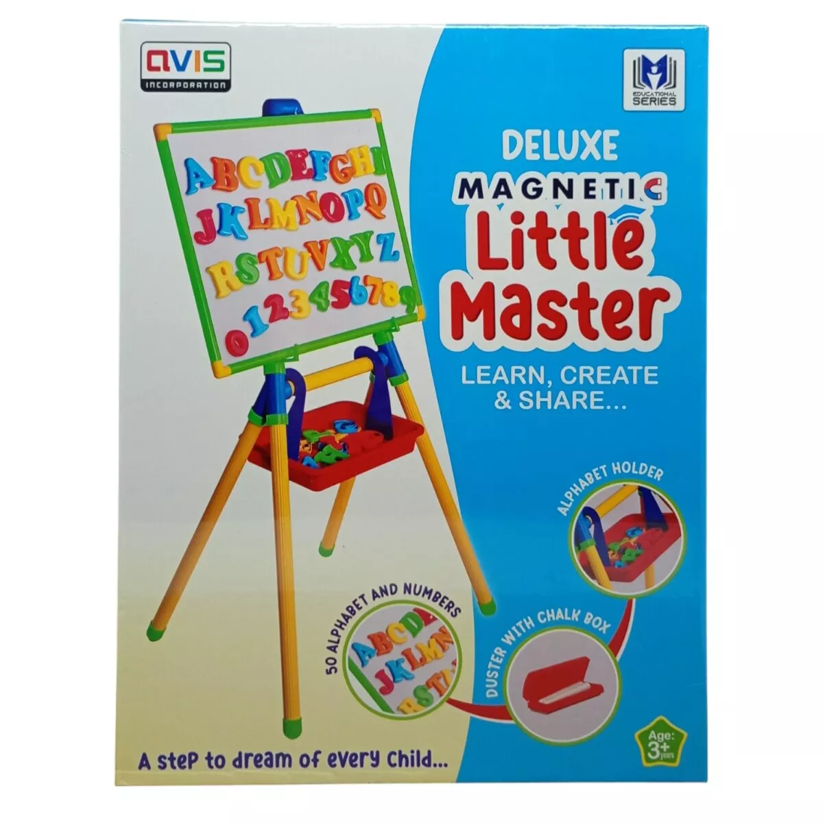AVIS Educational Little Master Board Deluxe For Kids | Learn Alphabets And Learn To Write | 3 + years