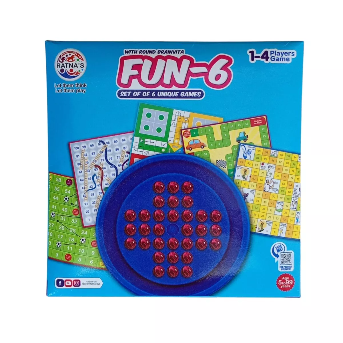 Ratnas Fun 6 Game with Round Brainvita Game set, Ratnas Fun 6 Game with Round Brainvita Game board pieces, Ratnas Fun 6 Game with Round Brainvita Game puzzle set, Ratnas Fun 6 Game with Round Brainvita Game educational toy, Ratnas Fun 6 Game with Round Brainvita Game strategy board game