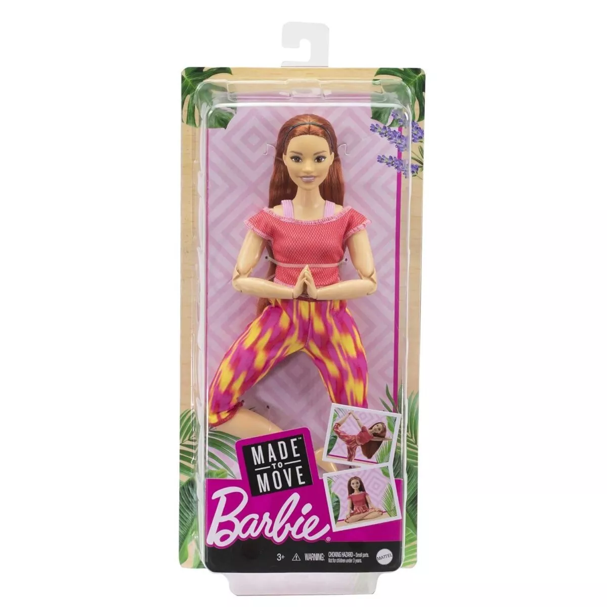 Mattel Barbie Made To Move Yoga Barbie Dolls For Kids Mattel Barbie Made To Move, Yoga Barbie Dolls | Flexible Poses And Active Play For Kids | 3+ Years Mattel Barbie Made To Move, Yoga Barbie Dolls | Flexible Poses And Active Play For Kids | 3+ Years
