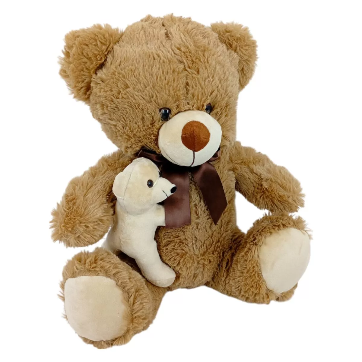 Fun Zoo Soft Plush Stuffed Animal Fluffy Cuddling Mom Bear Brown Soft Toy For Kids Size 40Cm 5 Fun Zoo Soft Plush Stuffed Animal Fluffy Cuddling Mom Bear Soft Toy For Kids Decorative Item Size 40Cm Fun Zoo Soft Plush Stuffed Animal Fluffy Cuddling Mom Bear Soft Toy For Kids Decorative Item Size 40Cm Image 5