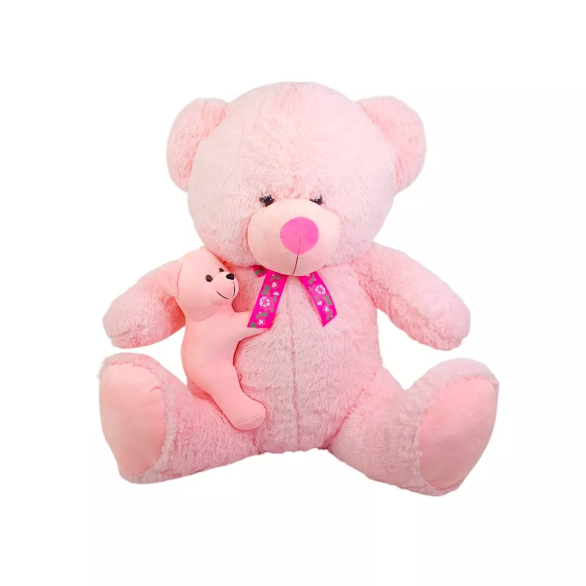 FunZoo Cuddling Mom Teddy Bear – 70 cm | Heartwarming, Plush Mama Bear for Kids | 3+ Years
