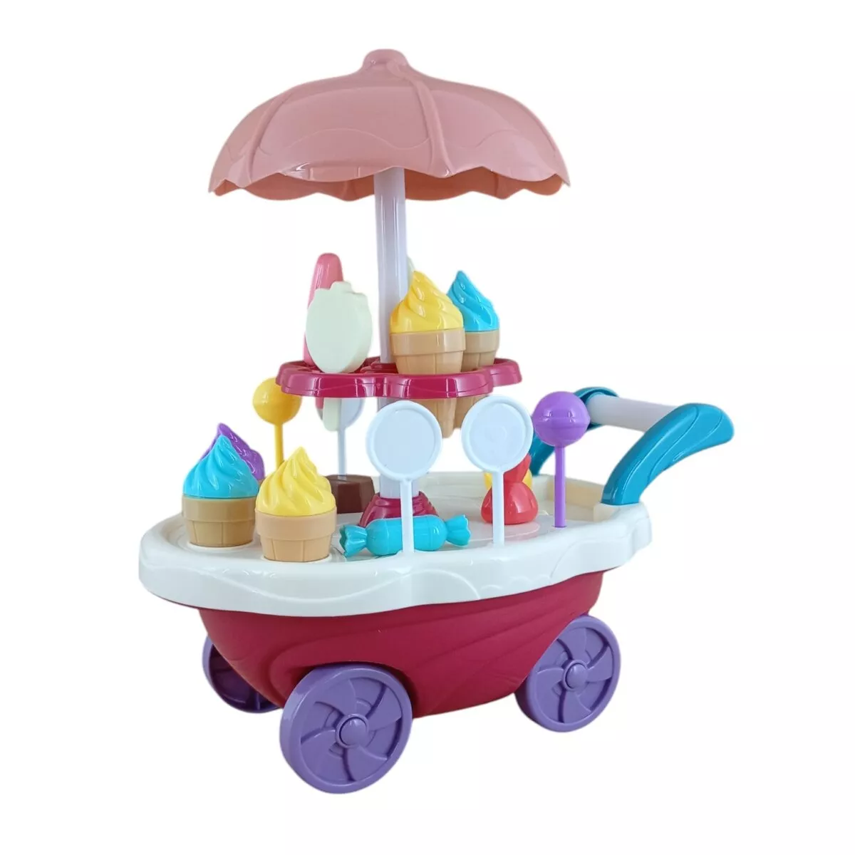 LUMO Home Candy Cart toy for kids, LUMO Home Candy Cart play set with lights, LUMO Home Candy Cart role play toy, LUMO Home Candy Cart ice cream set