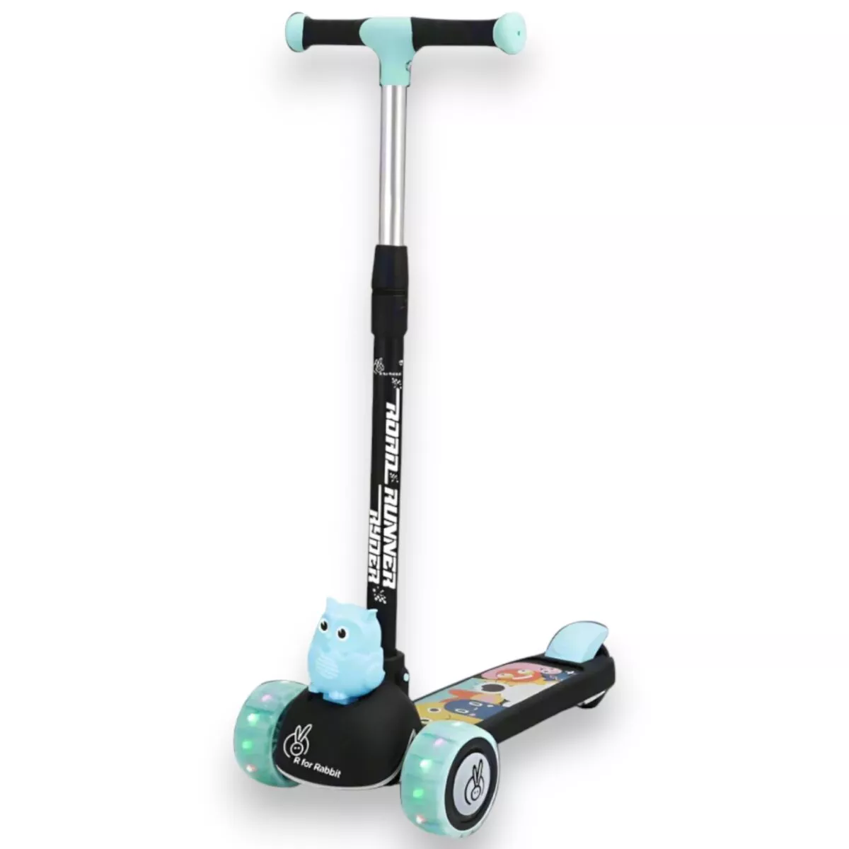 R for Rabbit 'Road Runner Ryder Kids Scooter' U LED wheels and Multi-Level Height Adjustment For Kids | 3+ Years