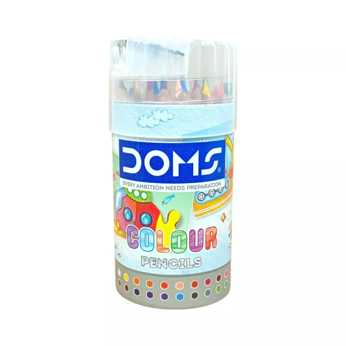 DOMS 24 Shades Colour Pencil | Super Soft Color Pencils | Smooth Color Application For Blending and Experimenting Different Art Strokes|5+Year