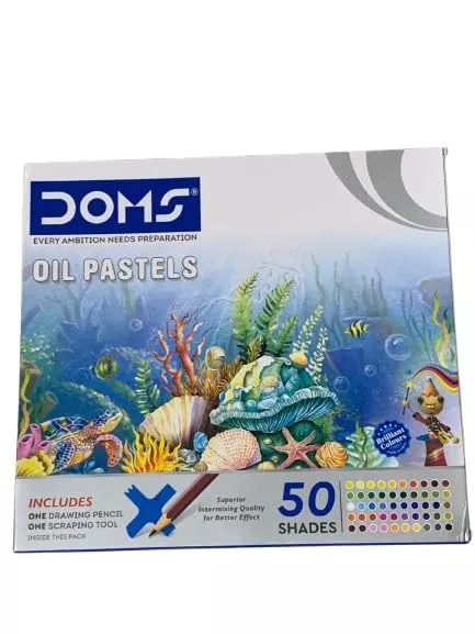 DOMS Oil Pastel 50 Shades | Better Intermixing Quality For Better Effect |5+Year