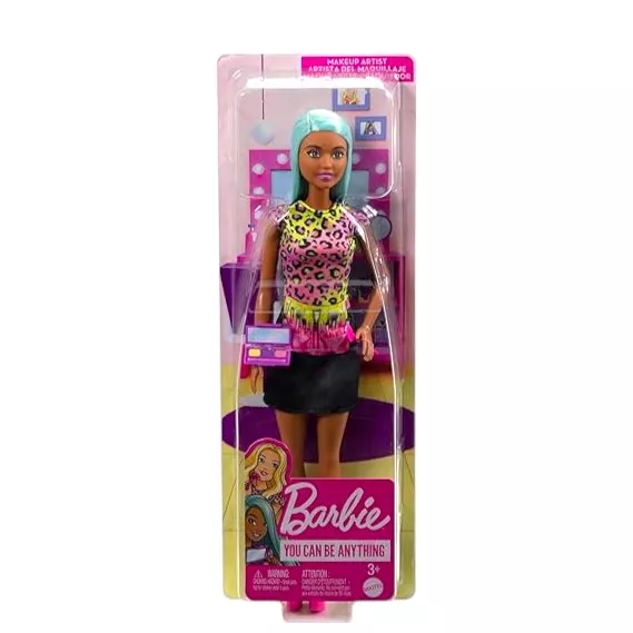 Mattel Barbie Careers Makeup Artist Doll With Teal Hair and Accessories | Creative Role Play and Style Inspiration for Kids | 3+ Years