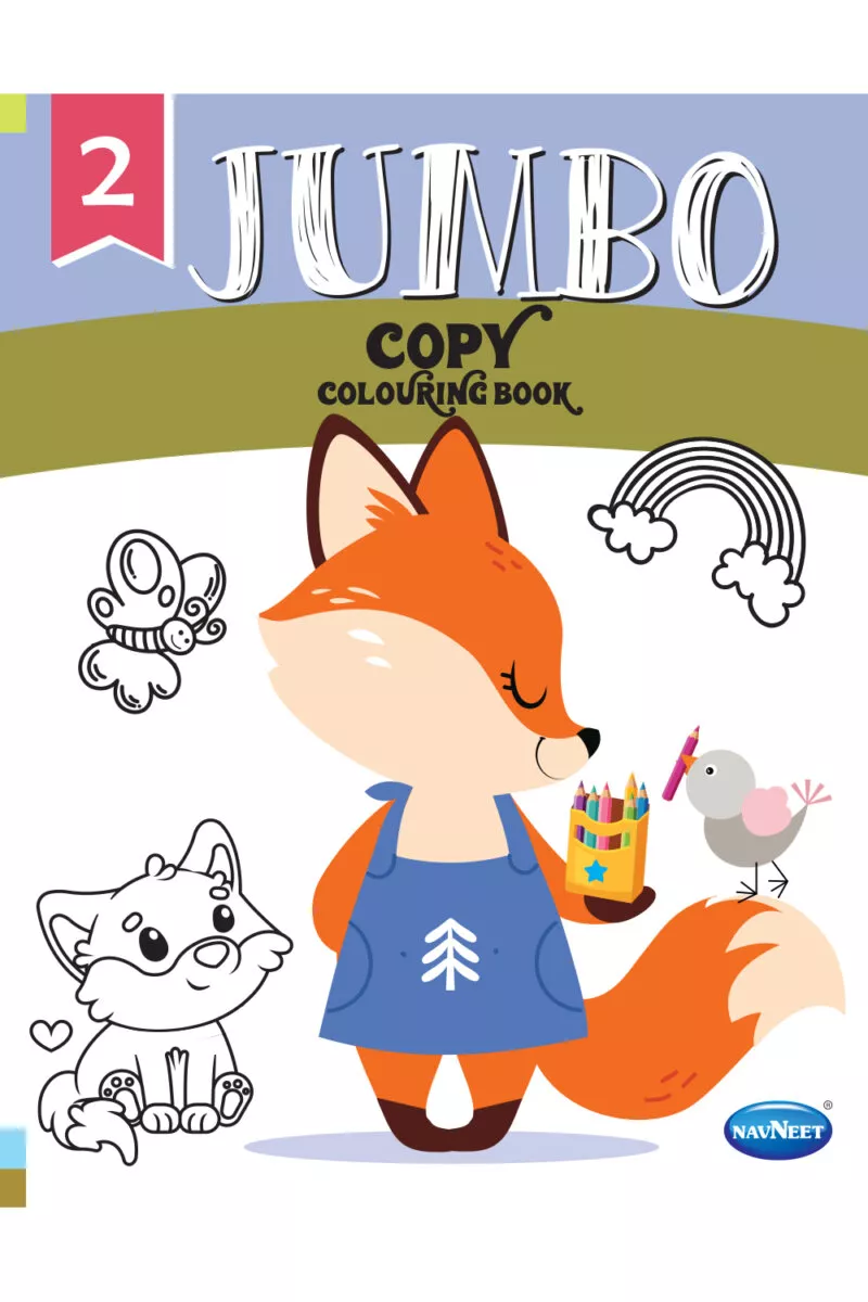 Navneet Jumbo Copy Coloring Book 2 Paperback For Kids | 3+Years
