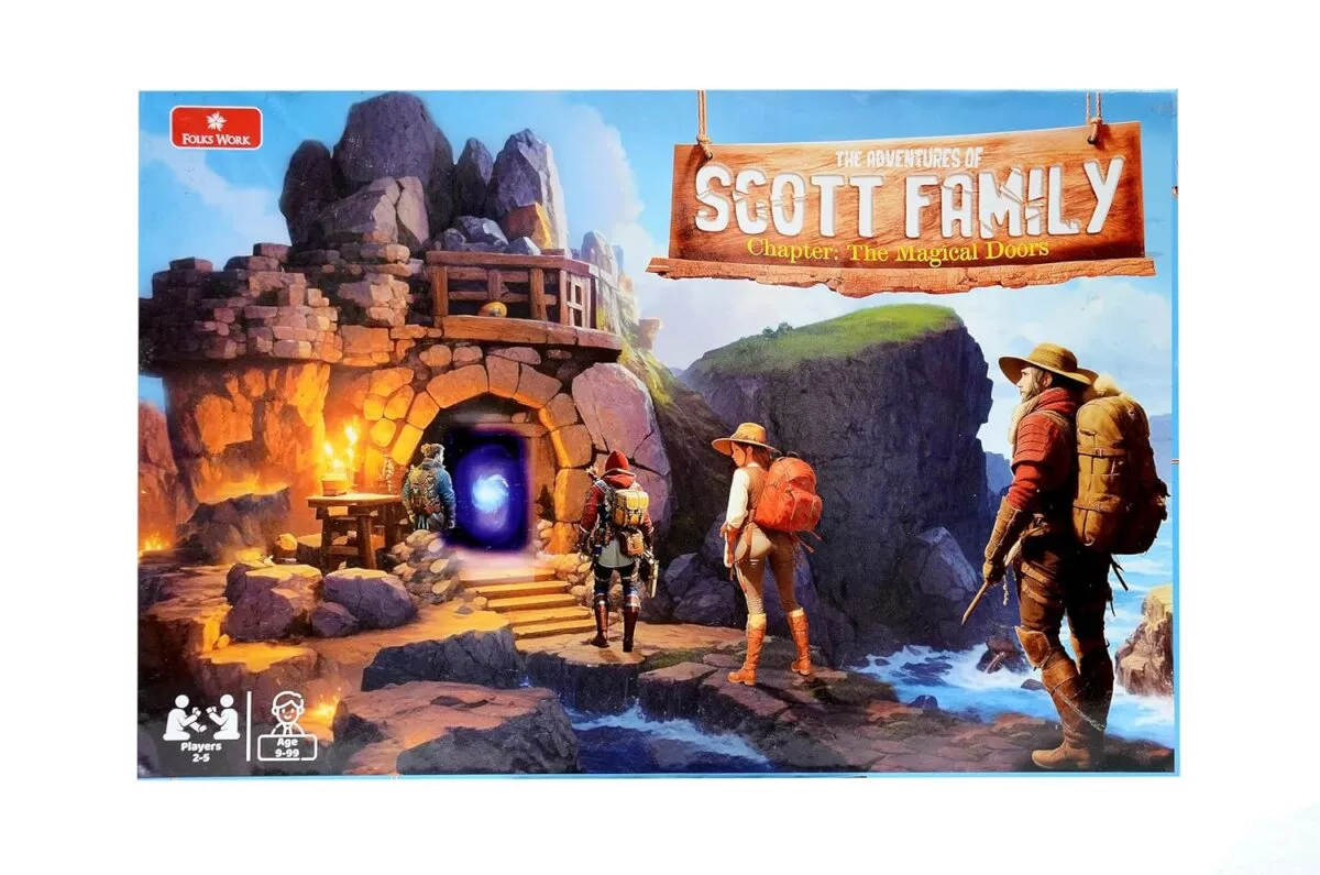 Folks Work Adventures of The Scott Family Board Game For Kids | 9+Years
