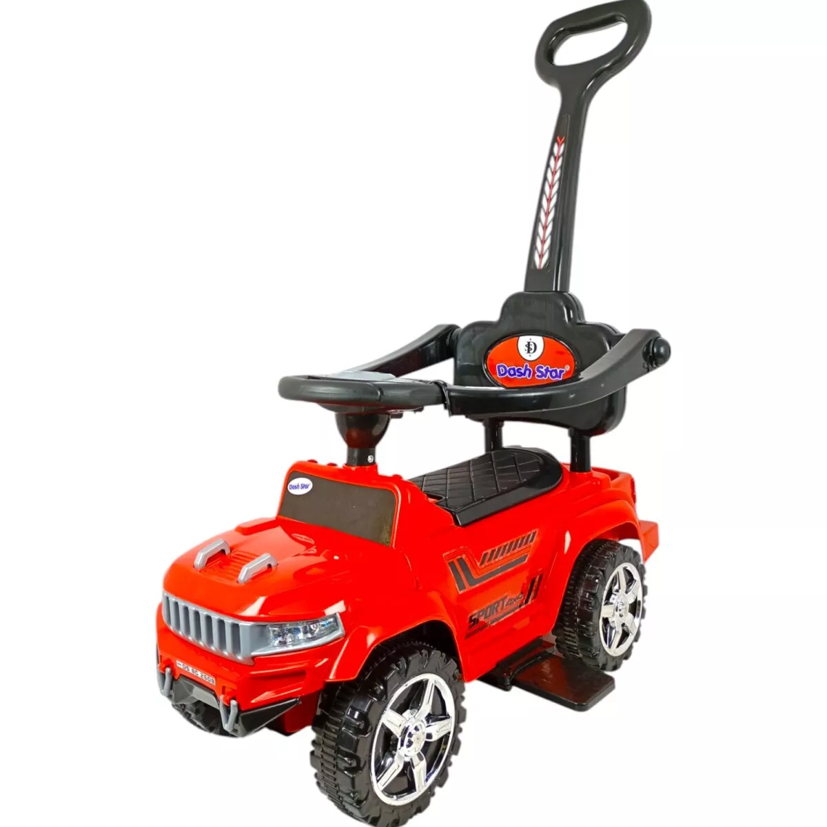 Dash Star Jeep Humr Star Ride-On | Durable Wheel Comfortable Seat Easy To Drive Parental Handle for Movement | 12+month