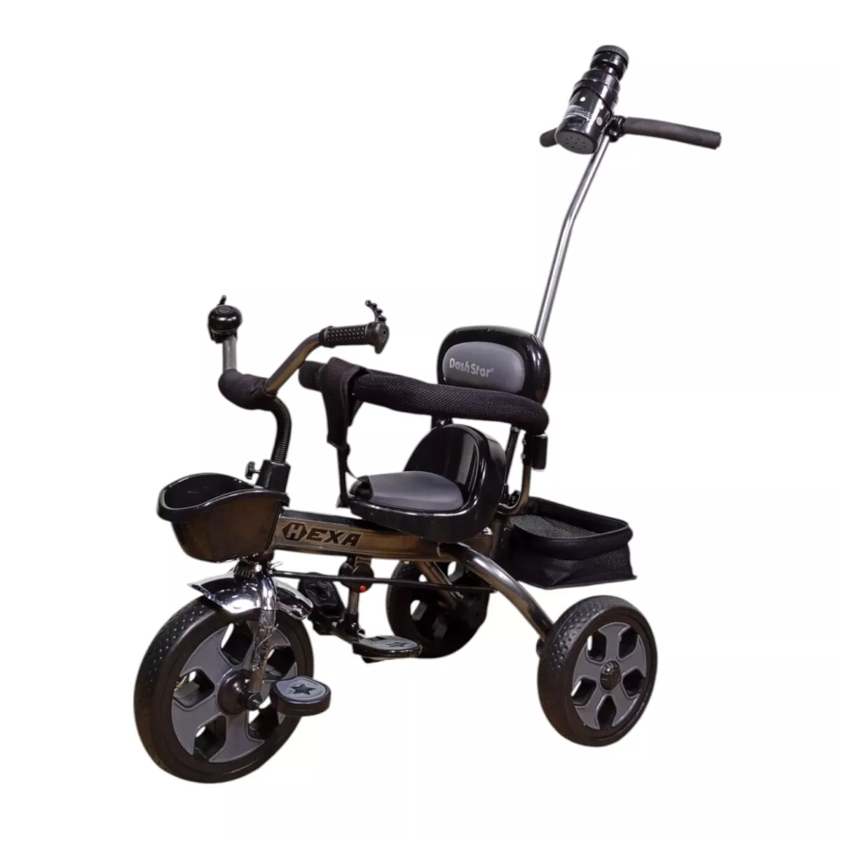 Dash Star Hexa Star Grow With Us ( 2 In 1 ) Tricycle With Parental Handel And Sipper Bottle For Kids | 1+ years